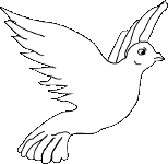 die Taube steht für den Heiligen Geist: Himmelfahrt und Pfingsten